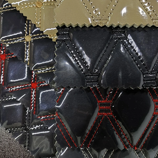 Borduurleer met doorzichtig PVC-vel