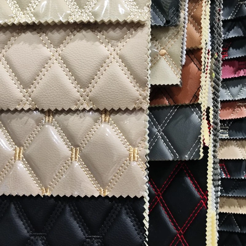 PVC-borduurleer met PVC-doorzichtig vel